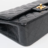 Chanel Double Flap Medium Black Caviar GHW -s9