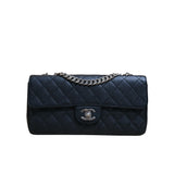 Chanel East West Flap Black Caviar SHW -s11