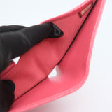 Chanel Dark Pink Trifold Wallet GHW - s22