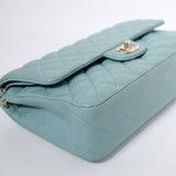 HOLD | Chanel Double Flap Medium Tiffany GHW -s29