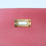 Hermes Kelly 25 Rouge Grenat Sellier GHW - U