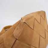 Loewe Suede Woven Basket Bag