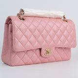 HOLD | Chanel Double Flap Medium Pink Iridescent -s27