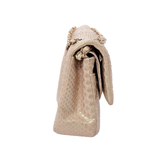 Chanel Double Flap Medium Iridescent Python GHW