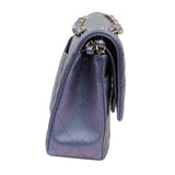 Chanel Double Flap Medium Iridescent Purple - (MICROCHIP)