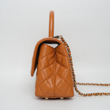 Chanel Coco Handle Caramel Small - (MICROCHIP)