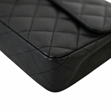 Chanel East West Flap Black Caviar GHW - s10