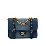 HOLD | Chanel Lucky Spring Denim Messenger Bag - (MICROCHIP)