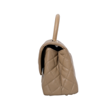 Chanel Coco Handle Small Dark Beige GHW - (MICROCHIP)