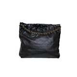 HOLD | Chanel 22 Medium Caviar Black GHW - (MICROCHIP)
