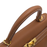 Hermes Kelly 25 Togo Gold GHW - U