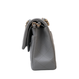 HOLD | Chanel Double Flap Small Dove Gray GHW - s29