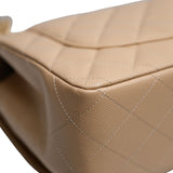 Chanel Double Flap Jumbo Beige GHW - (MICROCHIP)