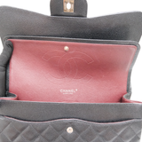 Chanel Double Flap Jumbo Black SHW - s19