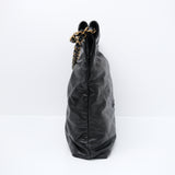 Chanel 22 Medium Black Caviar GHW - (MICROCHIP)