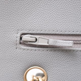 HOLD | Chanel Double Flap Small Dove Gray GHW - s29