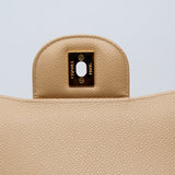 Chanel Double Flap Beige Jumbo - (MICROCHIP)