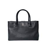 Chanel Executive Cerf Tote Black SHW - s16