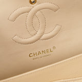 Chanel Double Flap Medium Beige -s16