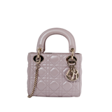 Lady Dior Mini Lotus Pearl GHW