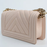 Chanel Le boy Small Chevron Light Pink