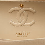 Chanel Double Flap Medium Beige Claire GHW - (MICROCHIP)