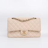 Chanel Double Flap Medium Cream -s29