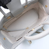 HOLD | Chanel Coco Handle Shopping Tote Grey GHW - 27