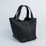 HOLD | Hermes Picotin 22 Black Contrast Stitch - B