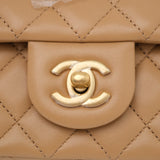 Chanel Mini Rectangle Pearl Crush Dark Beige GHW 2025