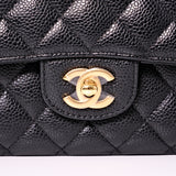 Chanel Double Flap Medium Black GHW - s27