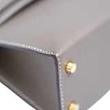 Hermes Mini Kelly Etoupe GHW - Z
