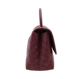 HOLD | Chanel Coco Handle Medium Burgundy GHW - (MICROCHIP)