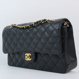 Chanel Double Flap Medium Black - (MICROCHIP)