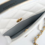 Chanel Matelasse White Multicolor Top Handle Pick Me Up