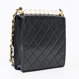 Chanel Seasonal Flap with Clear Pearls