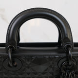 HOLD / Dior D-Joy Medium Black Cannage Calfskin with Diamond Motif