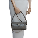 Chanel Clutch with Chain Crocodile Embossed