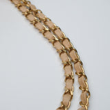 Chanel Double Flap Medium Beige Claire GHW - (MICROCHIP)