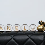 Chanel Seasonal Flap with Clear Pearls