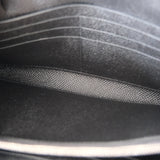 Hermes Kelly Wallet Black PHW - A