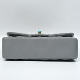 Chanel Double Flap Small Dark Gray -s29