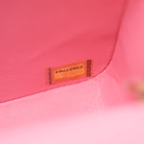 HOLD | Chanel Mini Rectangle Python Pink GHW