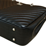 Chanel Chevron Timeless Tote Caviar SHW -s22