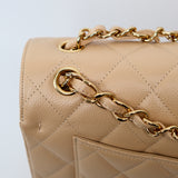 Chanel Double Flap Beige Jumbo - (MICROCHIP)