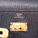 Hermes Kelly To Go Noir Chevre GHW - Y