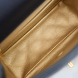 Chanel Mini Square Blue Pearl Crush GHW - s29