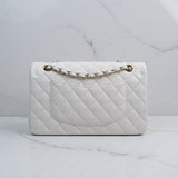 HOLD / Chanel Double Flap Medium White - GHW