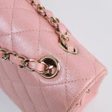 HOLD | Chanel Double Flap Medium Pink Iridescent -s27