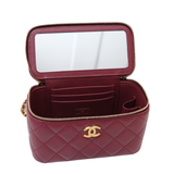 Chanel Vanity Top Handle Burgundy - GHW